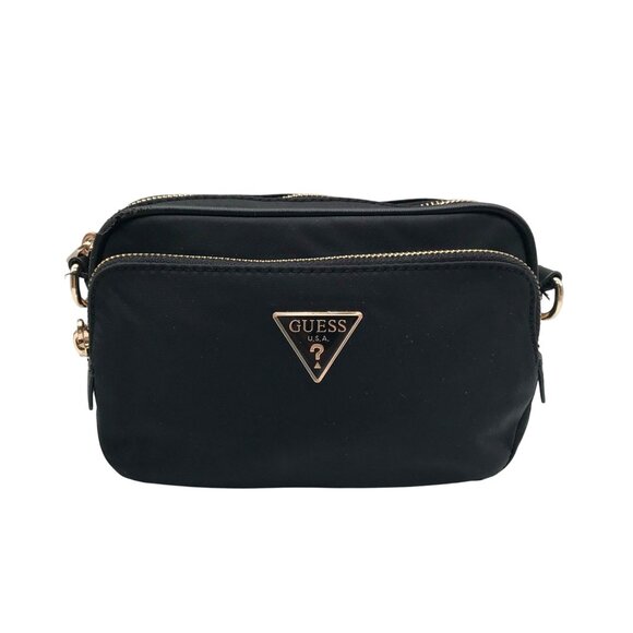 Guess Black Eco Gemma Camera Crossbody Bag - Picture 1 of 12